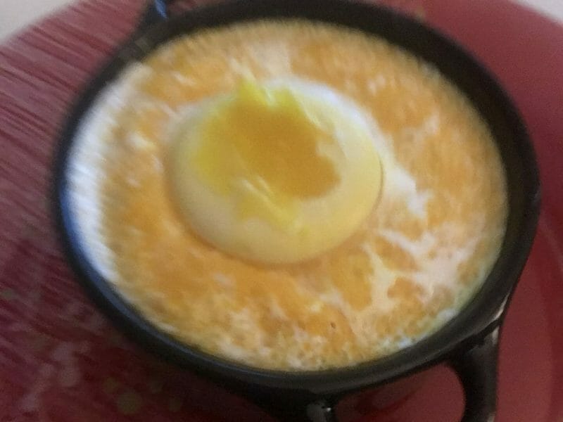 Cliquez pour zoomer ! Oeufs cocotte épinards et chorizo Thermomix par Carlouine