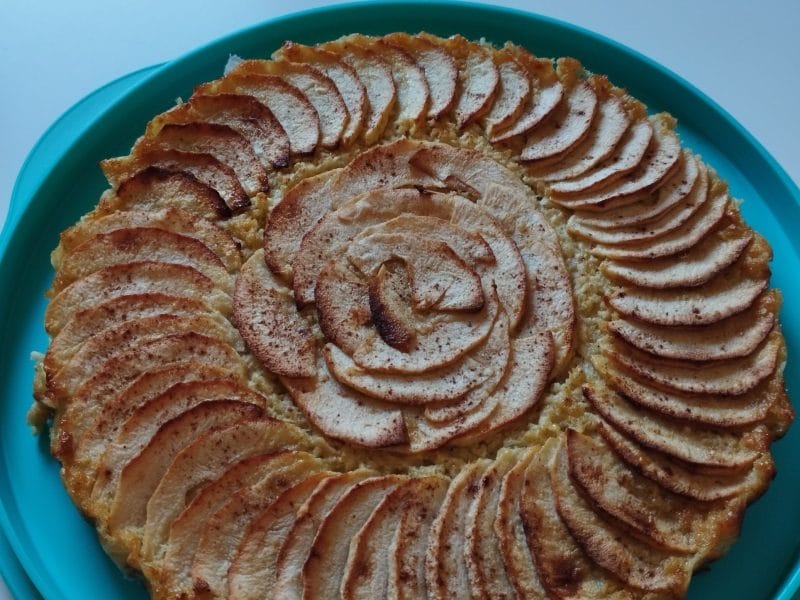 Cliquez pour zoomer ! Tarte aux pommes sans pâte Thermomix par Géraldine14