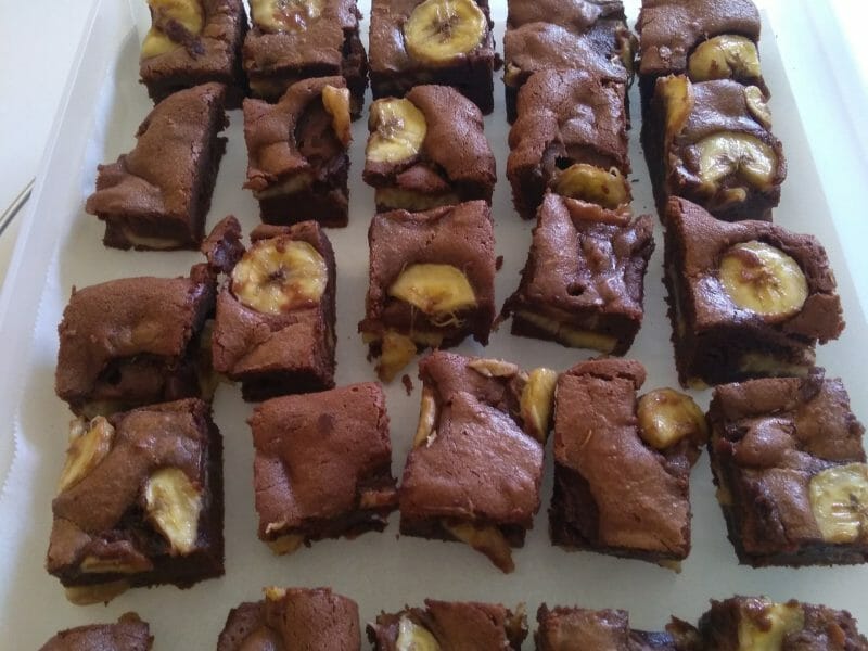 Cliquez pour zoomer ! Brownie fondant choco-banane Thermomix par Géraldine14