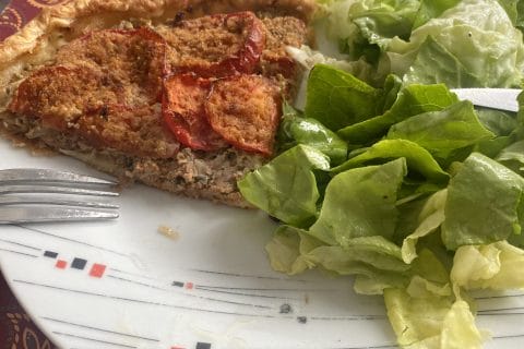 Cliquez pour zoomer ! Tarte salée façon tomates farcies Thermomix par Coma57