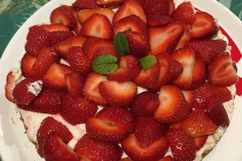 Cliquez pour zoomer ! Tarte aux fraises sans cuisson Thermomix par elodie_33290