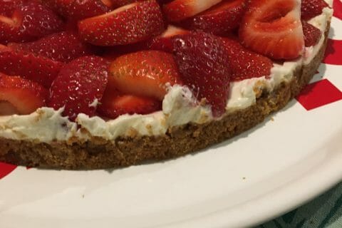 Cliquez pour zoomer ! Tarte aux fraises sans cuisson Thermomix par elodie_33290