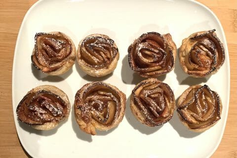 Cliquez pour zoomer ! Roses feuilletées aux pommes Thermomix par Natacha