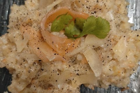 Cliquez pour zoomer ! Risotto poireaux et saumon fumé Thermomix par nedj74