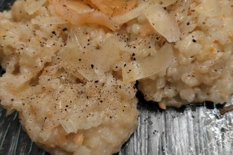 Cliquez pour zoomer ! Risotto poireaux et saumon fumé Thermomix par nedj74