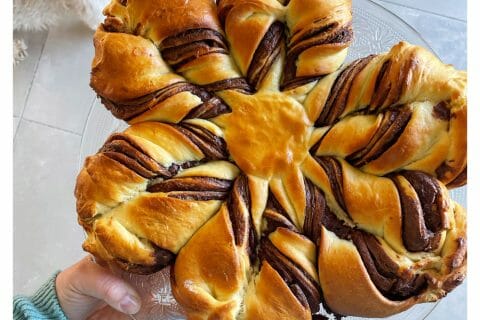 Cliquez pour zoomer ! Brioche étoilée au Nutella Thermomix par 🌸🪷 Linda 🫧