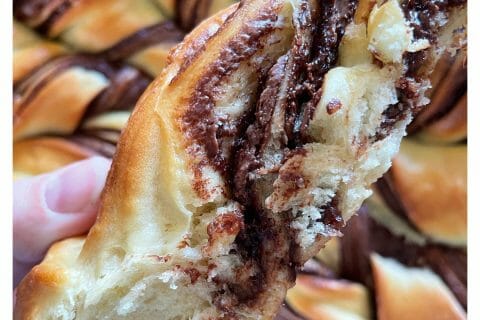 Cliquez pour zoomer ! Brioche étoilée au Nutella Thermomix par 🌸🪷 Linda 🫧