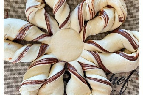 Cliquez pour zoomer ! Brioche étoilée au Nutella Thermomix par 🌸🪷 Linda 🫧