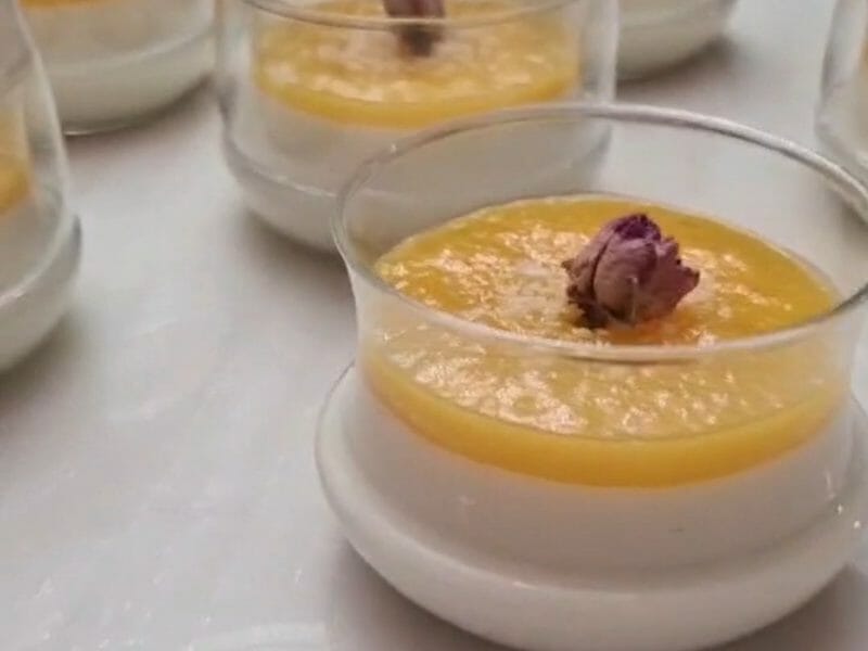 Cliquez pour zoomer ! Panna cotta coco mangue Thermomix par maite4ynlm