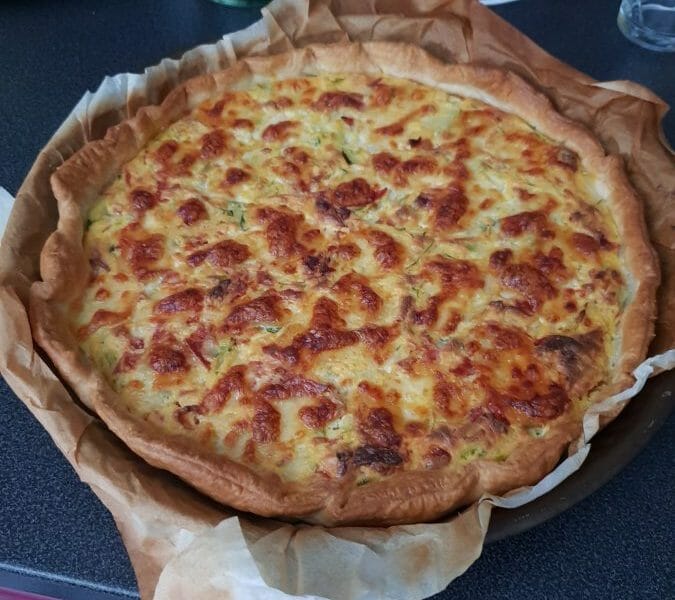 Cliquez pour zoomer ! Tarte courgette, jambon & chèvre Thermomix par Celine54310