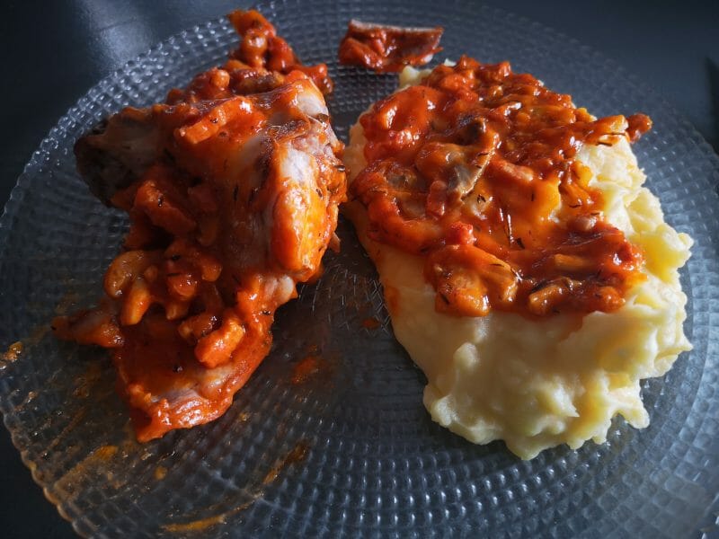 Cliquez pour zoomer ! Lapin sauce chasseur Thermomix par aurore_305
