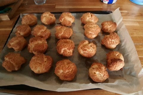 Cliquez pour zoomer ! Choux craquelin fraises chantilly Thermomix par dounette06