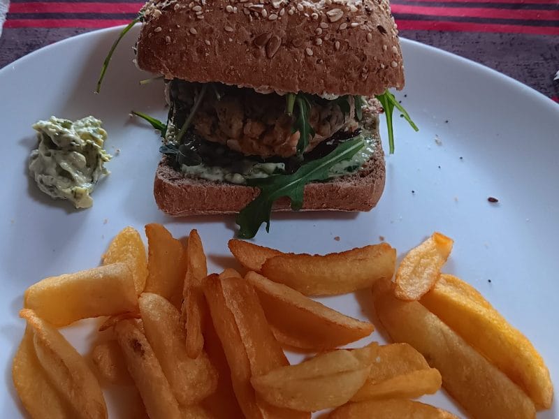 Cliquez pour zoomer ! Burger au saumon Thermomix par pnat33
