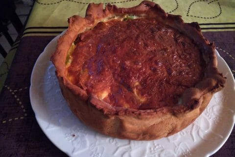 Cliquez pour zoomer ! Gâteau poireaux, lardons et fromage Thermomix par pnat33
