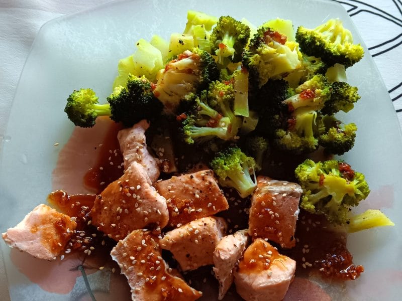 Cliquez pour zoomer ! Saumon laqué aux saveurs asiatiques Thermomix par pnat33