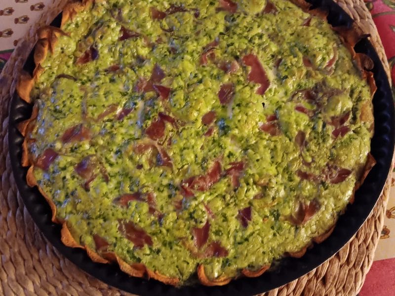 Cliquez pour zoomer ! Quiche à la patate douce, feta et jambon cru Thermomix par pnat33