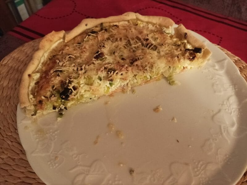 Cliquez pour zoomer ! Quiche poireaux et saumon Thermomix par pnat33
