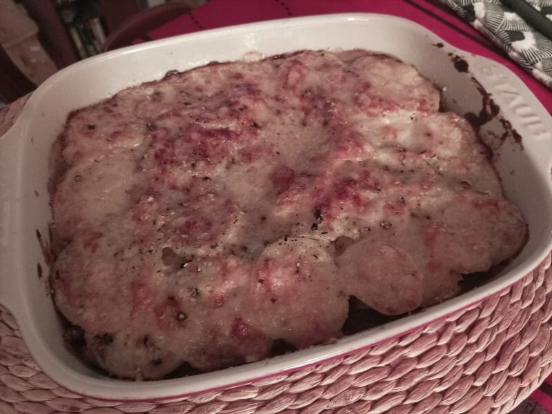 Cliquez pour zoomer ! Gratin dauphinois au confit de canard Thermomix par pnat33