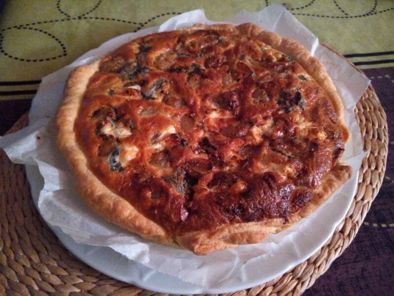 Cliquez pour zoomer ! Tarte à l’ail Thermomix par pnat33