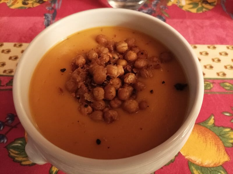 Velouté de patate douce au lait de coco au Thermomix - Cookomix