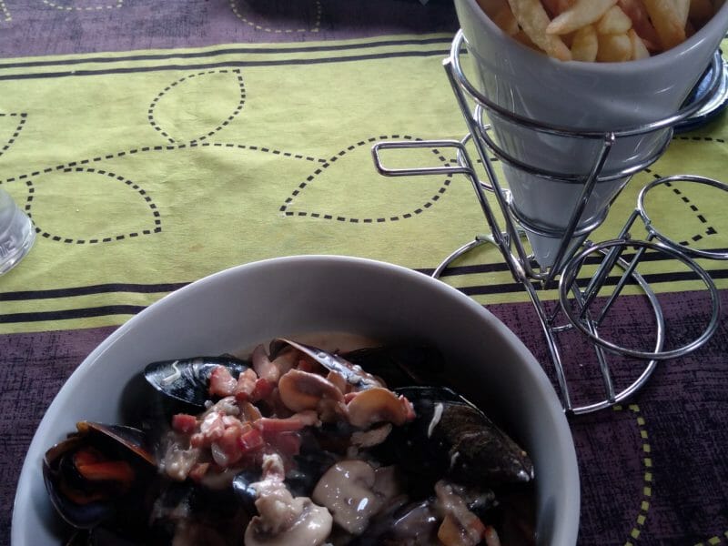 Cliquez pour zoomer ! Moules à la forestière Thermomix par pnat33