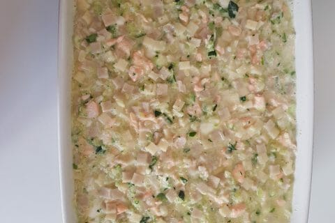 Cliquez pour zoomer ! Gratin de crozets aux courgettes et saumon fumé Thermomix par Selemane