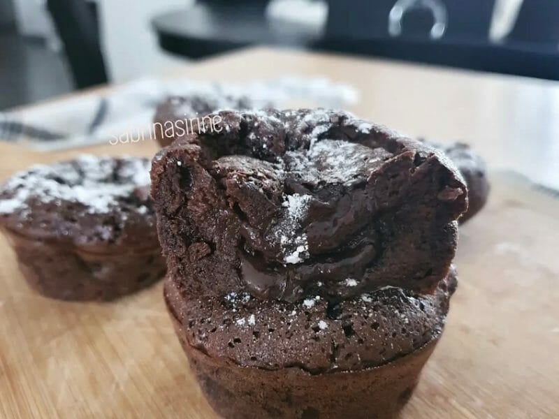 Cliquez pour zoomer ! Moelleux au chocolat cœur fondant Thermomix par sabrinaben_