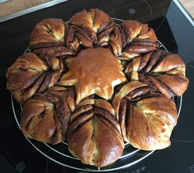 Cliquez pour zoomer ! Brioche étoilée au Nutella Thermomix par Barbara