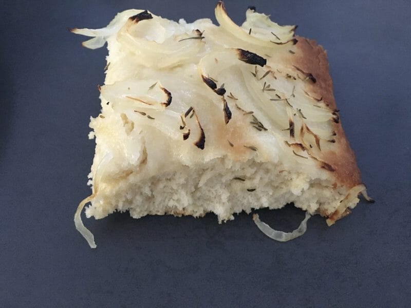 Cliquez pour zoomer ! Focaccia aux oignons Thermomix par salomelb