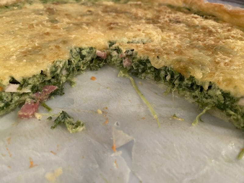 Cliquez pour zoomer ! Quiche épinards et lardons Thermomix par Coralie974