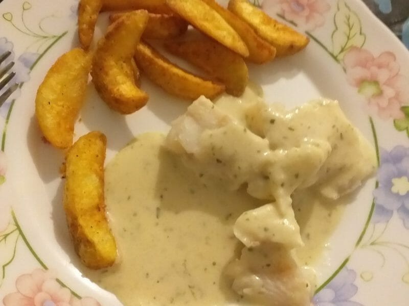 Cliquez pour zoomer ! Filet de cabillaud et sa sauce persillée Thermomix par ludivine_158