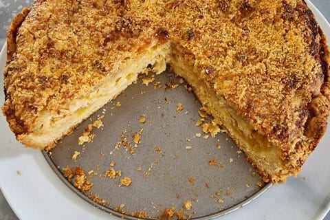 Cliquez pour zoomer ! Tarte aux pommes façon crumble Thermomix par melanie33430