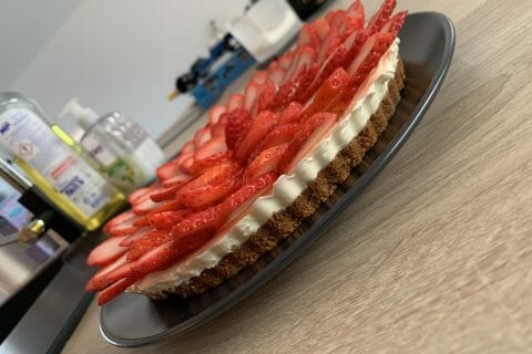 Cliquez pour zoomer ! Tarte aux fraises sans cuisson Thermomix par adeline_265