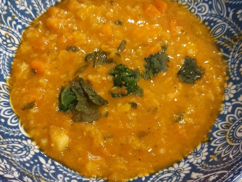 Cliquez pour zoomer ! Soupe de légumes aux lentilles et au riz Thermomix par madref