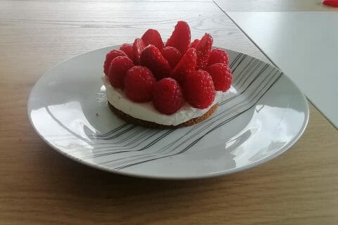 Cliquez pour zoomer ! Tarte aux fraises sans cuisson Thermomix par @beatrice50