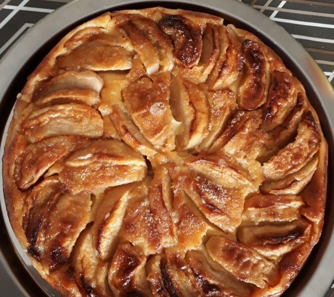 Cliquez pour zoomer ! Flognarde aux pommes (clafoutis aux pommes) Thermomix par Nat62370