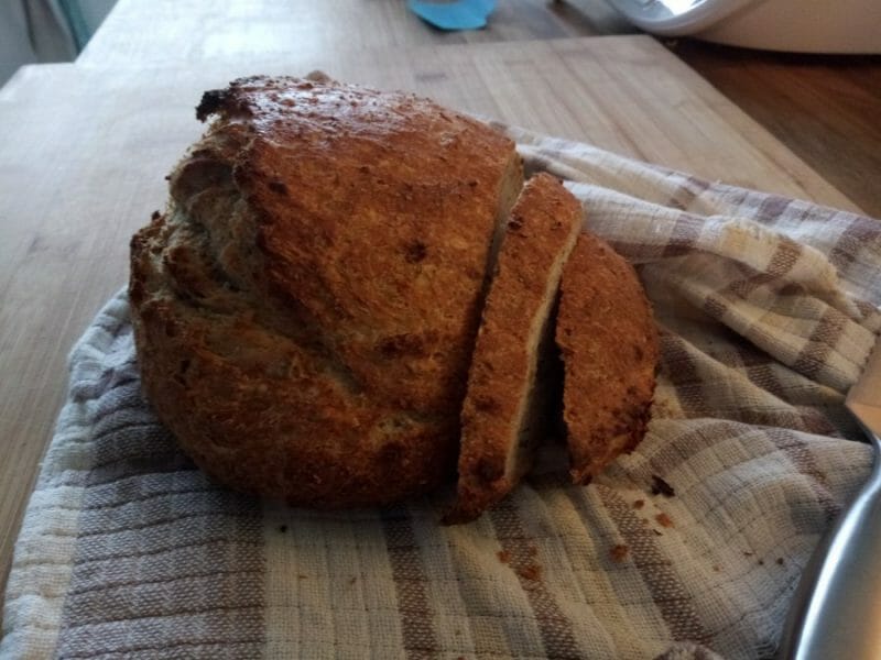 Cliquez pour zoomer ! Pain aux flocons d’avoine et au miel Thermomix par Llucile