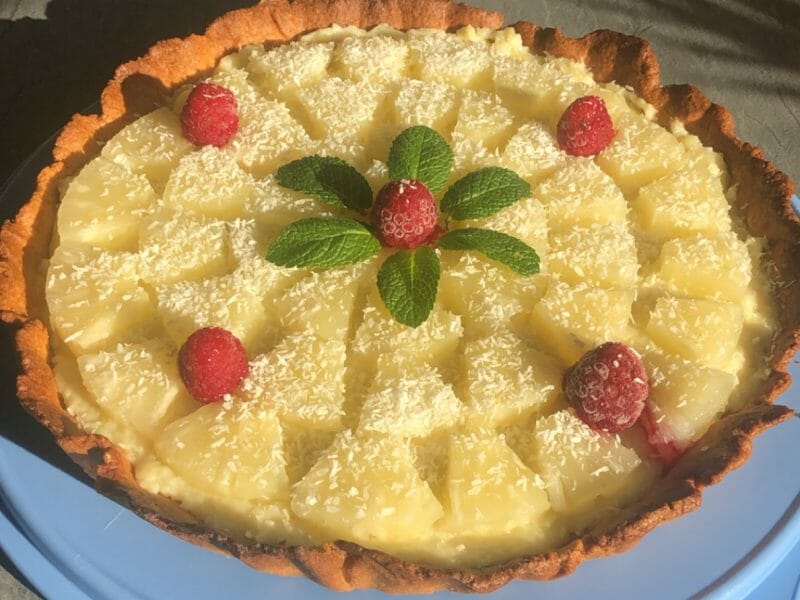 Cliquez pour zoomer ! Tarte piña colada Thermomix par bene68