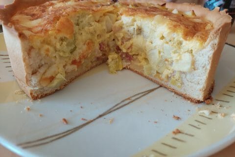 Cliquez pour zoomer ! Gâteau poireaux, lardons et fromage Thermomix par Josiane François