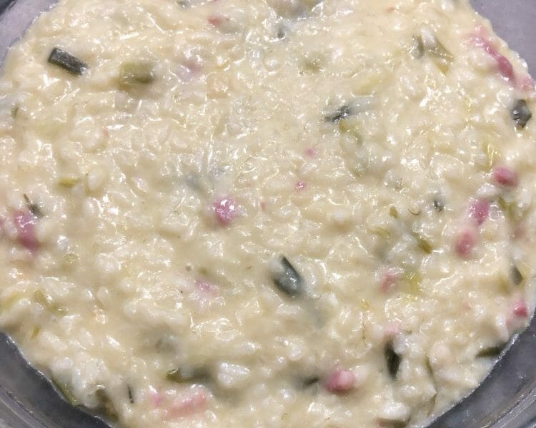 Cliquez pour zoomer ! Risotto poireaux et lardons Thermomix par elo_136