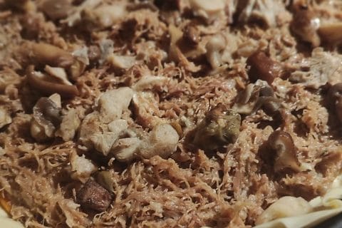 Cliquez pour zoomer ! Tourte aux cuisses de canard confites et champignons Thermomix par dossette