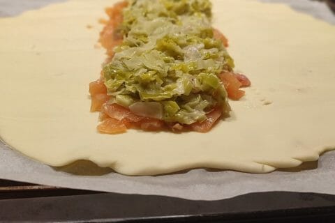 Cliquez pour zoomer ! Feuilleté saumon et poireaux Thermomix par dossette