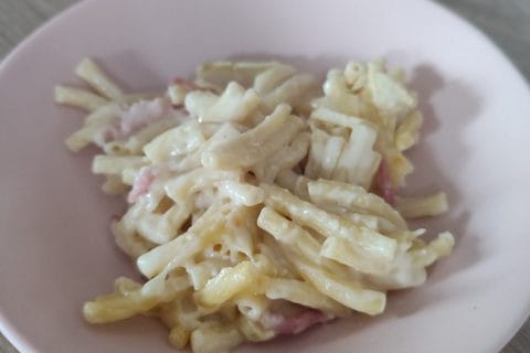 Cliquez pour zoomer ! Gratin de macaroni reblochon et chorizo Thermomix par dossette