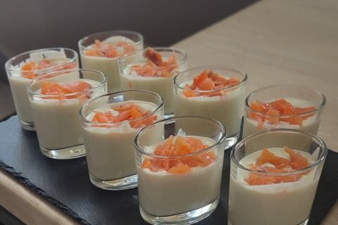 Cliquez pour zoomer ! Mousse d’asperges au saumon fumé Thermomix par dossette
