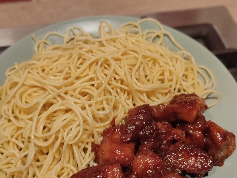 Cliquez pour zoomer ! Porc au caramel Thermomix par dossette