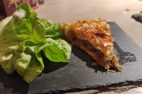 Cliquez pour zoomer ! Tourte aux cuisses de canard confites et champignons Thermomix par dossette