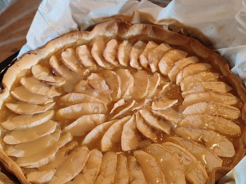Cliquez pour zoomer ! Tarte pom’pote et caramel beurre salé Thermomix par dossette