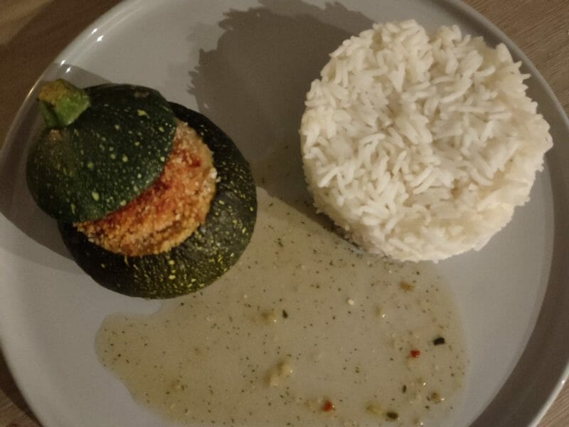 Cliquez pour zoomer ! Courgettes rondes farcies à la ricotta Thermomix par dossette