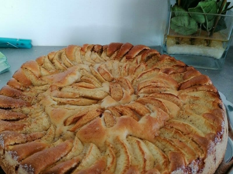 Cliquez pour zoomer ! Gâteau aux pommes et mascarpone Thermomix par nadine_97