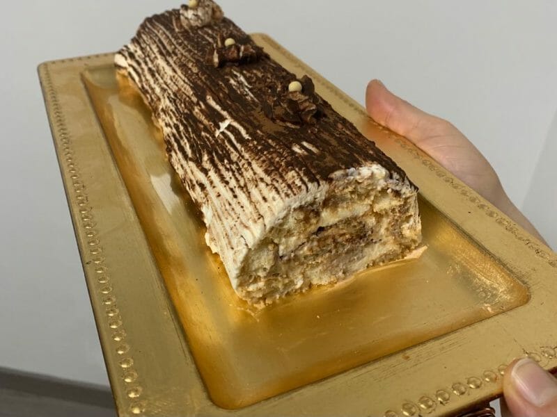 Cliquez pour zoomer ! Bûche Tiramisu Thermomix par nissmomix